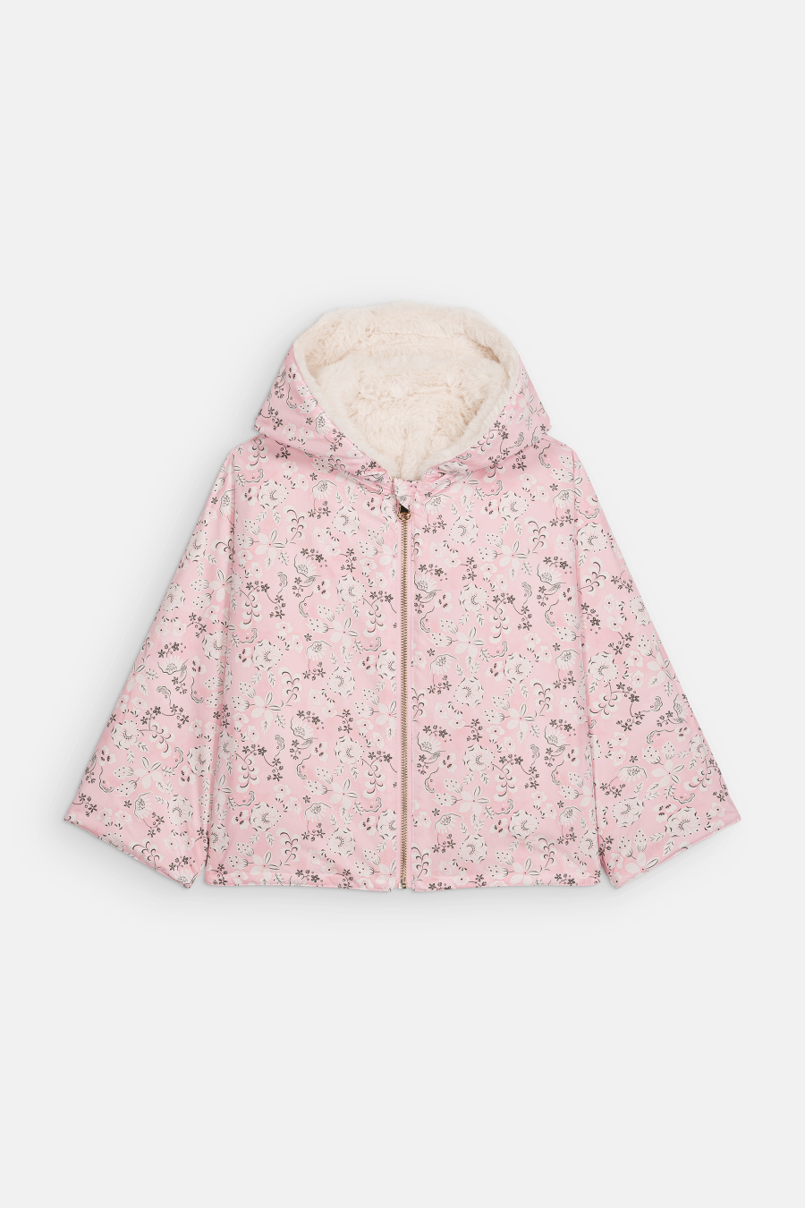 LOUISE MISHA REVERSIBLE COAT FELVET PINK LINDEN BLOSSOM 루이스미샤 26AW