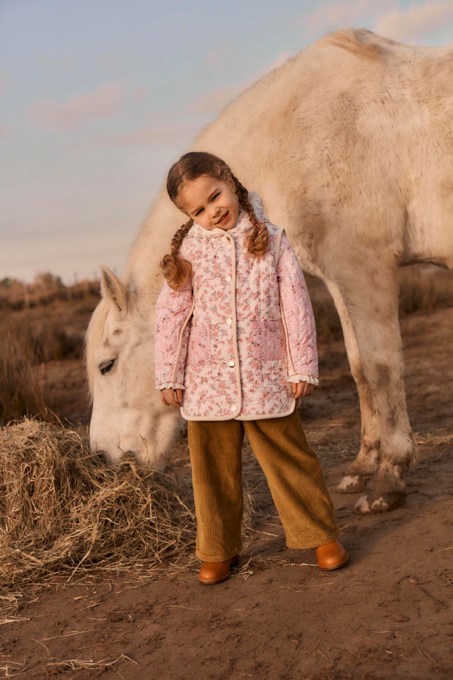 LOUISE MISHA COAT TENDER CREAM CARNATION VALE 루이스미샤 26AW