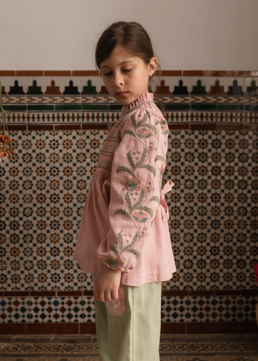 BACHAA Songe Blouse/Short dress Veiled Pink 바챠 26AW