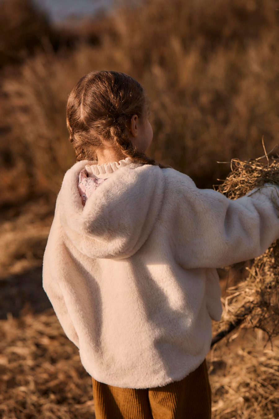LOUISE MISHA REVERSIBLE COAT FELVET PINK LINDEN BLOSSOM 루이스미샤 26AW