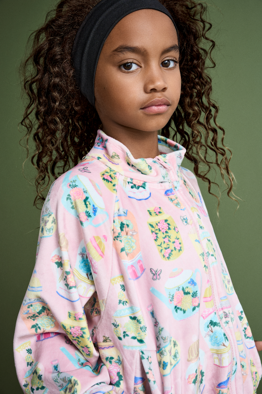 FUB KIDS PORCELAIN VELVET JACKET PINK 메종망고스탄 26AW
