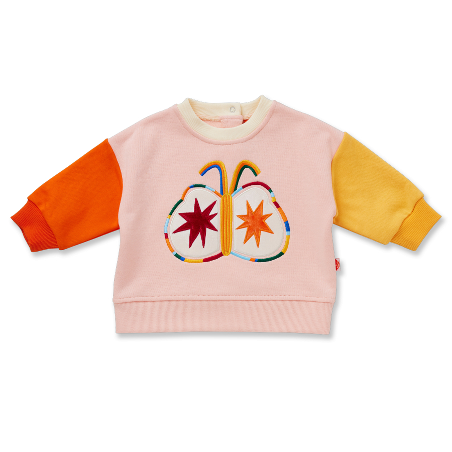 HALCYON NIGHTS Fleece Appliqué Sweater Flutterby 헬시온나이츠 26FW