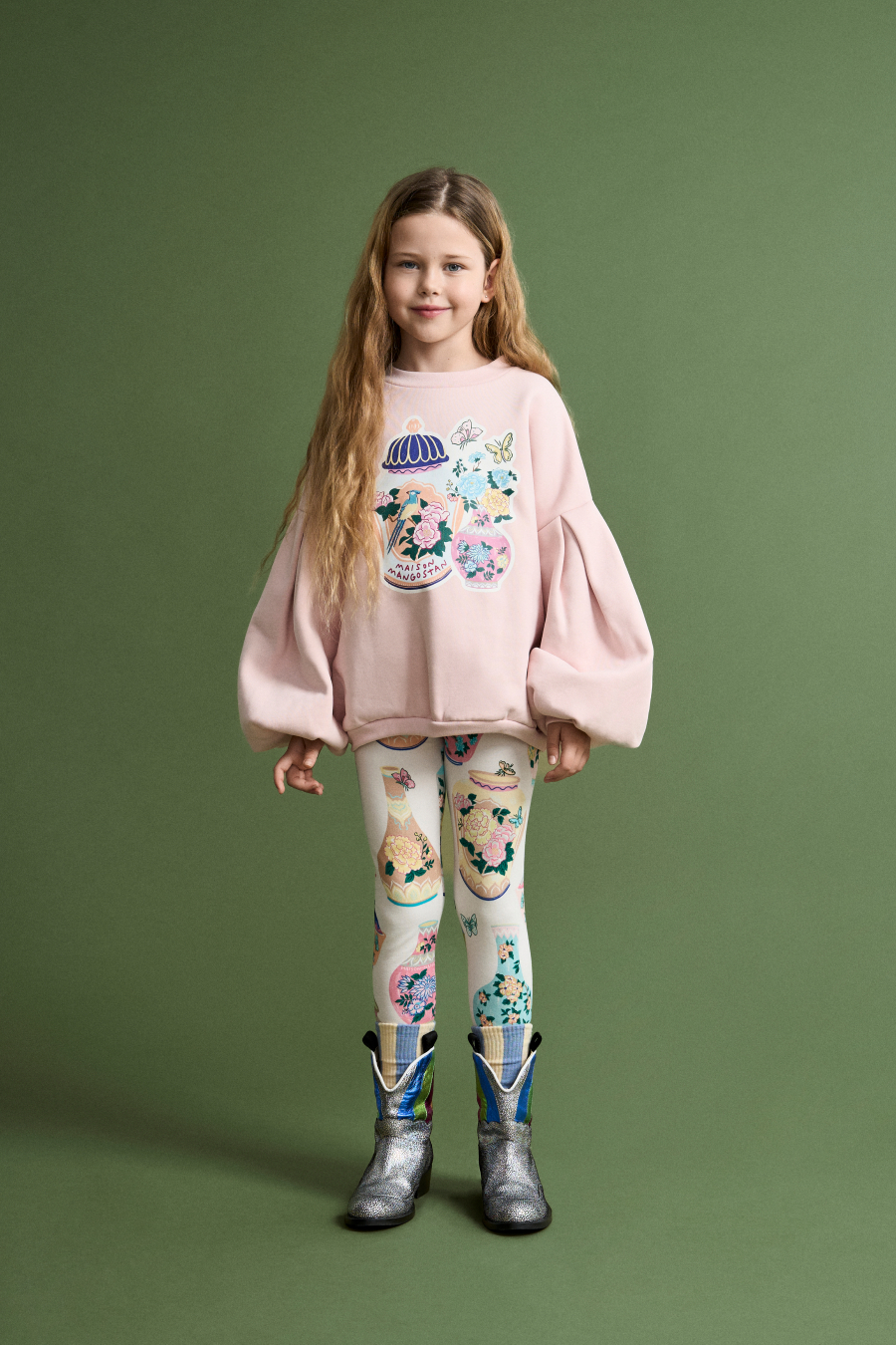 FUB KIDS PORCELAIN SWEATSHIRT PINK 메종망고스탄 26AW