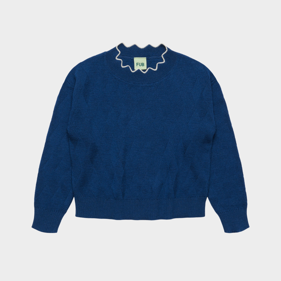 FUB KIDS Harlekin Crew deep indigo 펍키즈 26AW