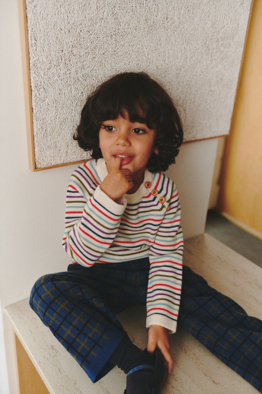 FUB KIDS Harlekin Skirt deep indigo 펍키즈 26AW