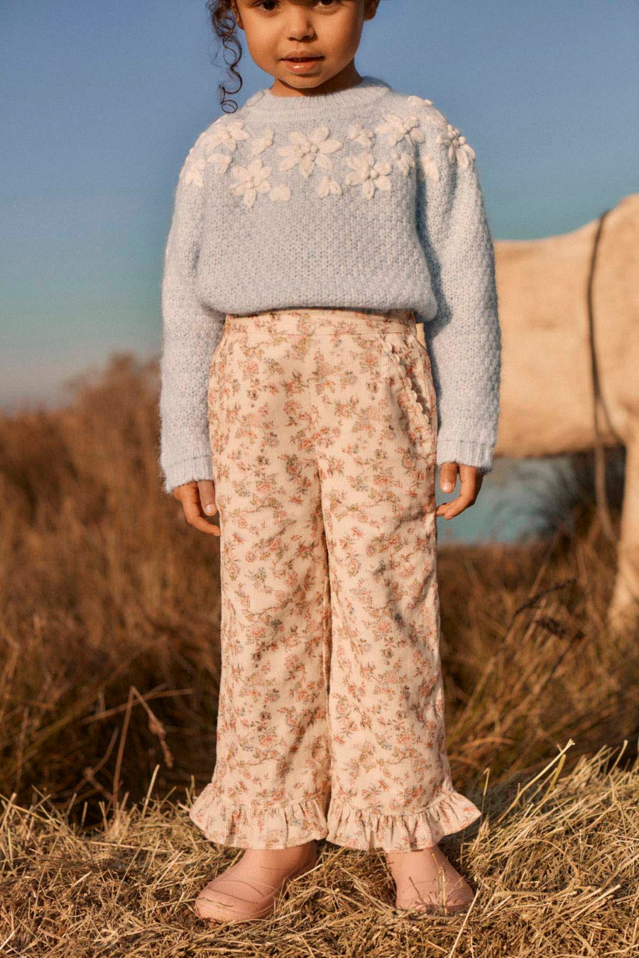 LOUISE MISHA PANTS FLORALI CREAM CARNATION VALE 루이스미샤 26AW