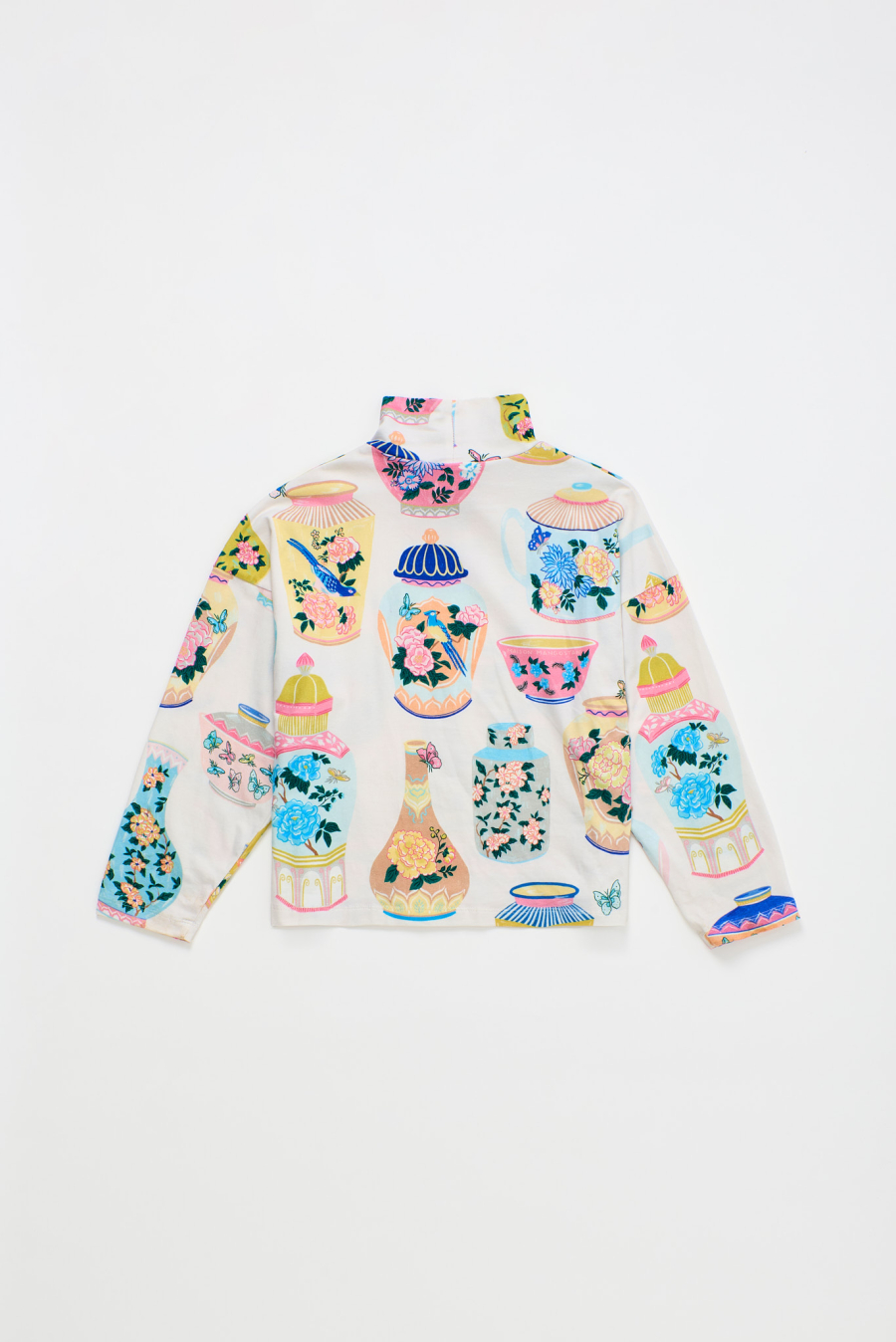 MAISON MANGOSTAN PORCELAIN TURTLE T-SHIRT CLOUDY WHITE 메종망고스탄 26AW