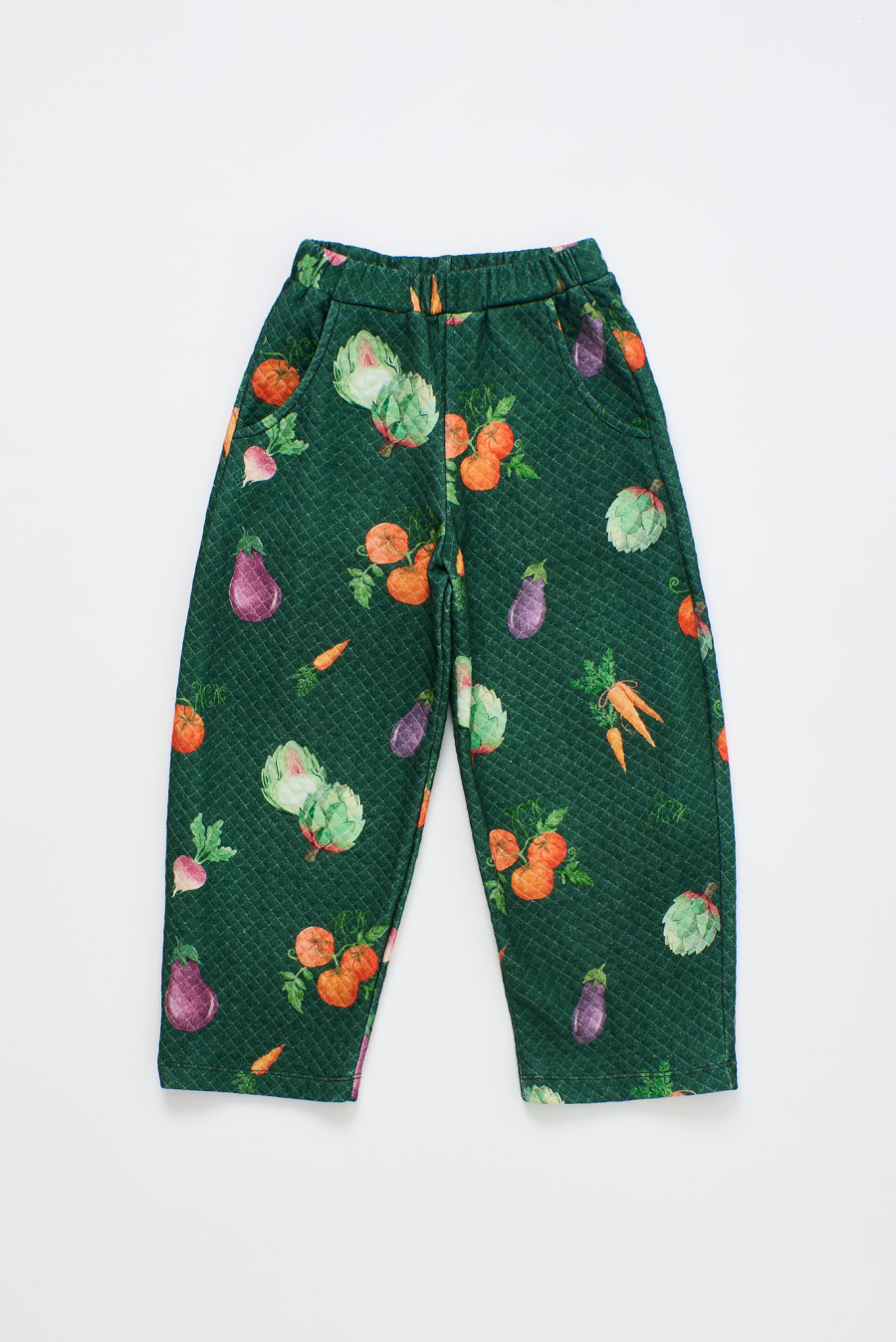 MAISON MANGOSTAN VEGETABLE QUILTED PANTS GREEN 메종망고스탄 26AW