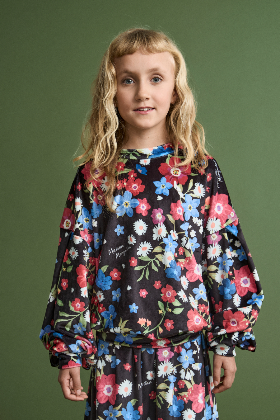 FUB KIDS PORCELAIN VELVET JACKET PINK 메종망고스탄 26AW