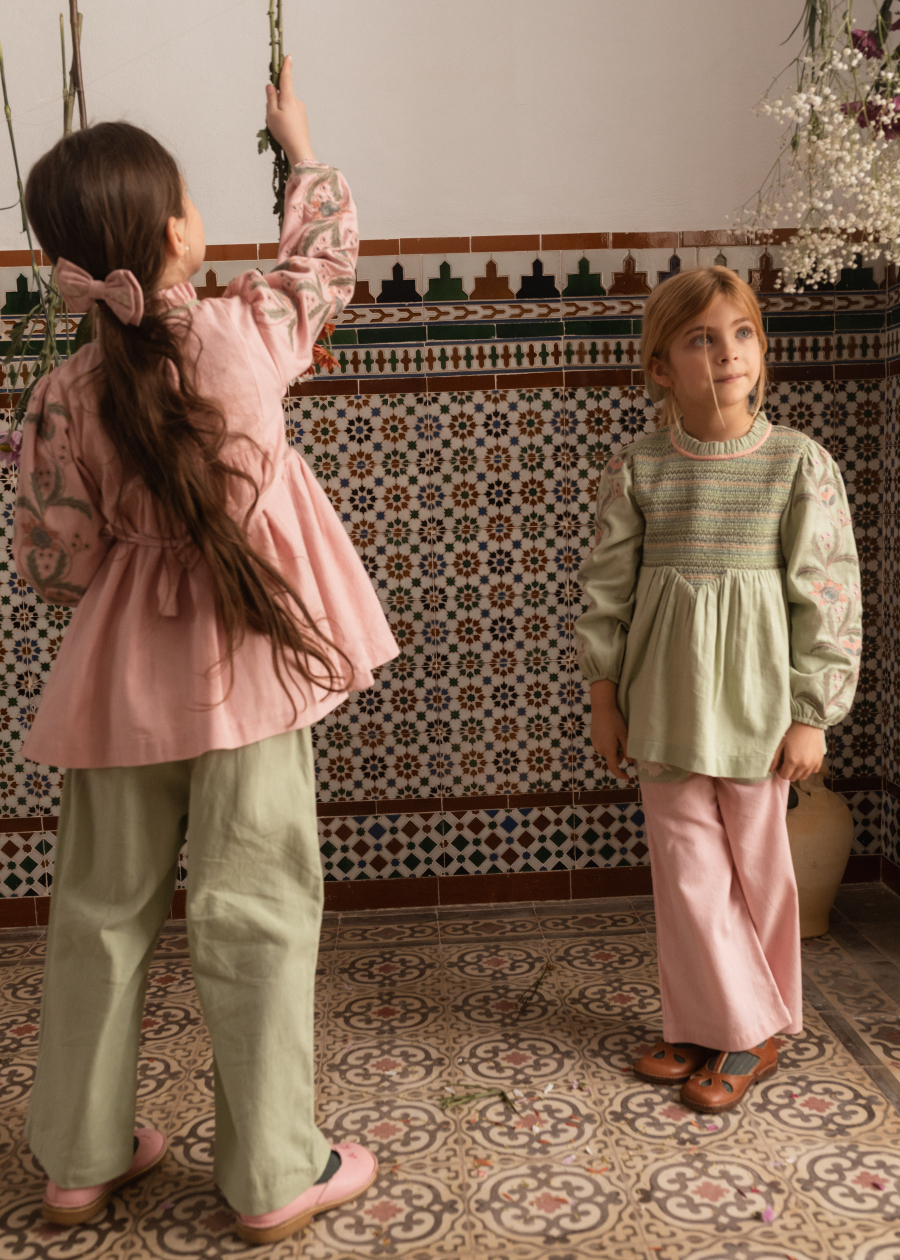 BACHAA Songe Blouse/Short dress Veiled Pink 바챠 26AW