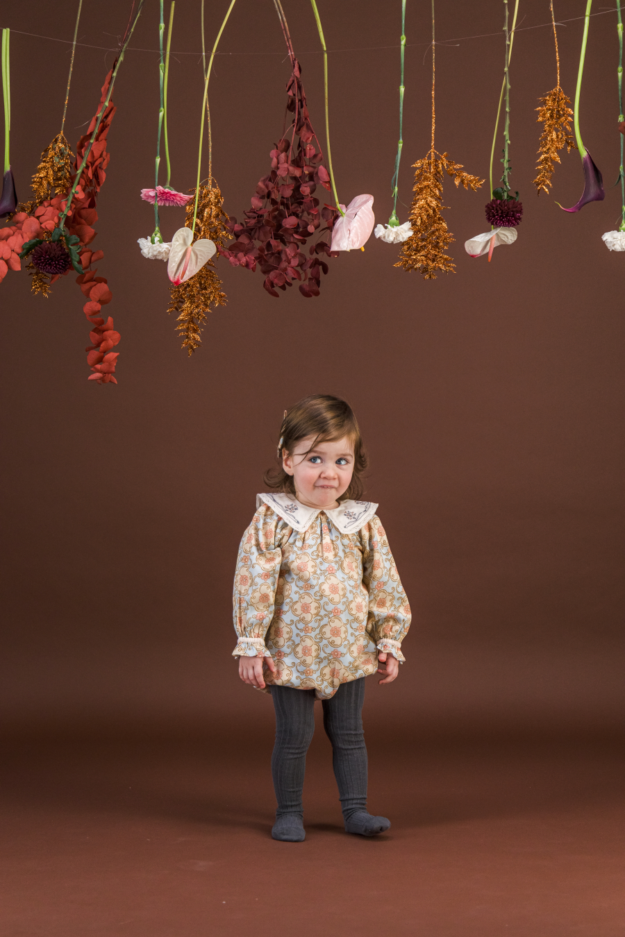 BACHAA Livia Romper Rêverie d'Hiver print 바챠 26AW