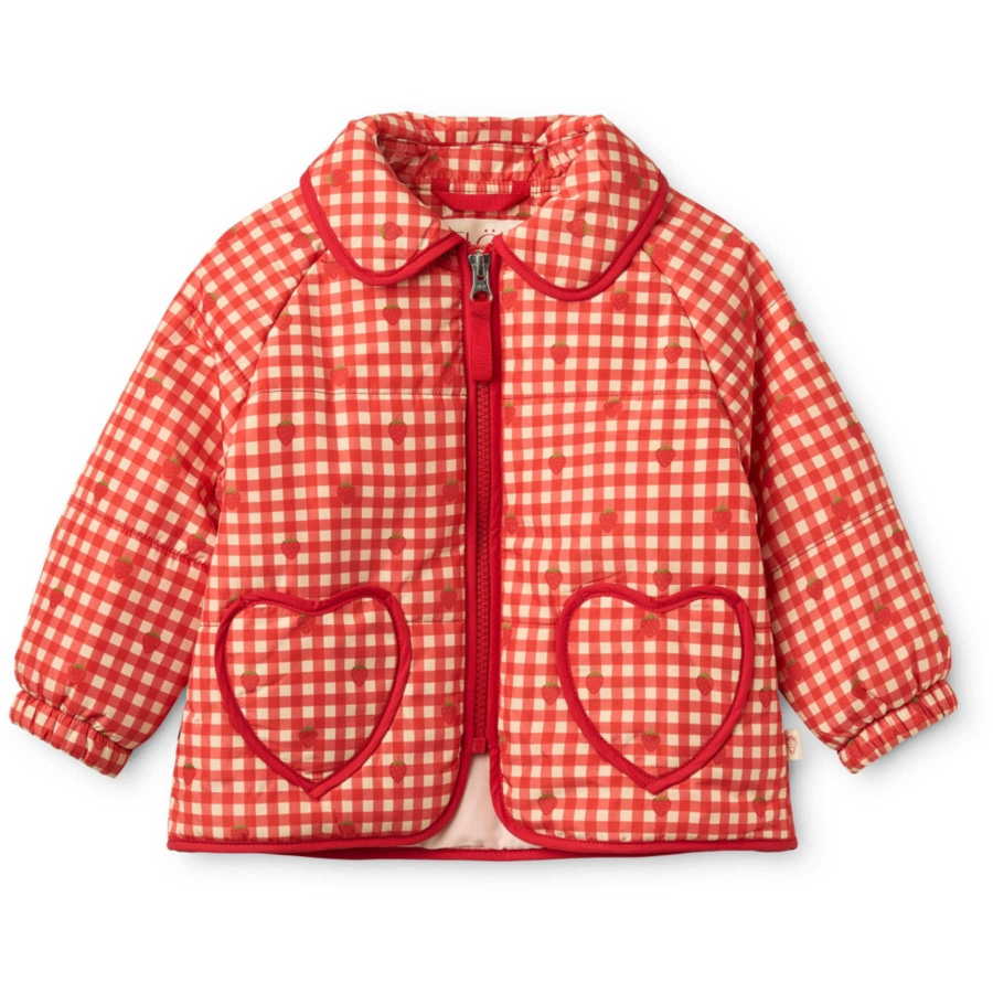 [8월 말 이후 발송] FLOESS Molly Padded Jacket Red Berry Gingham 플로스 26AW