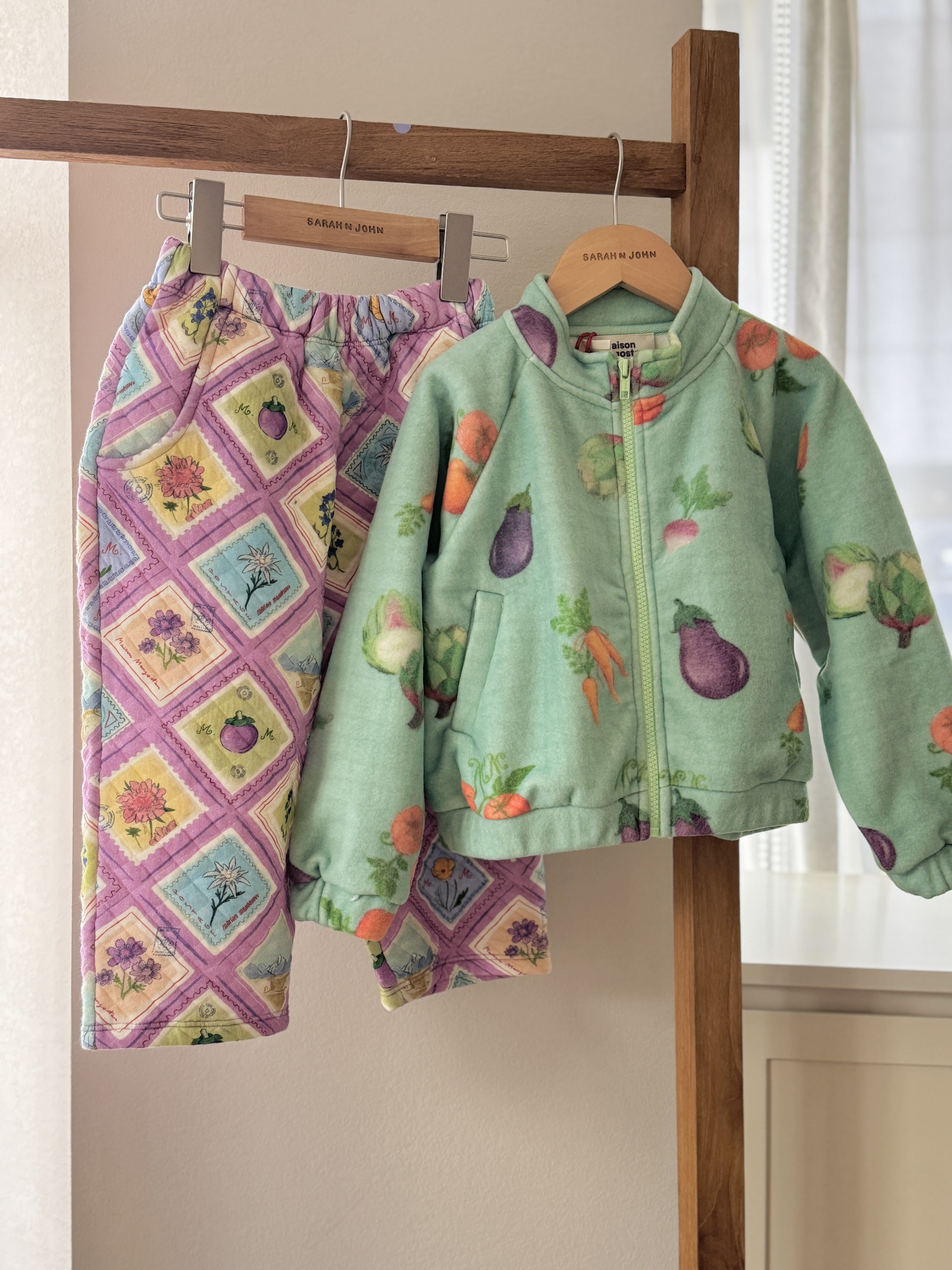 FUB KIDS VEGETABLES FLEECE JACKET LIGHT GREEN 메종망고스탄 26AW