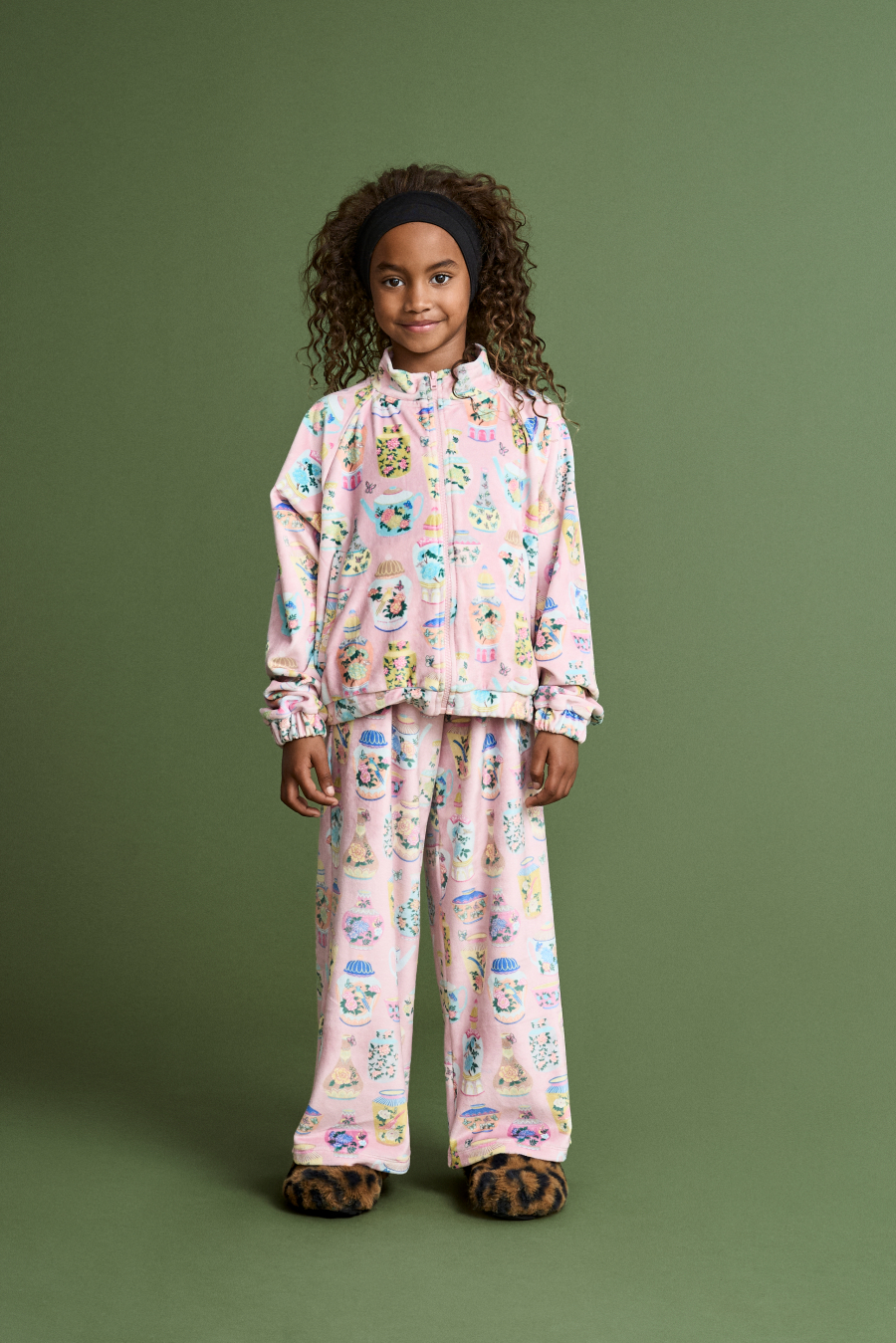 FUB KIDS PORCELAIN VELVET JACKET PINK 메종망고스탄 26AW