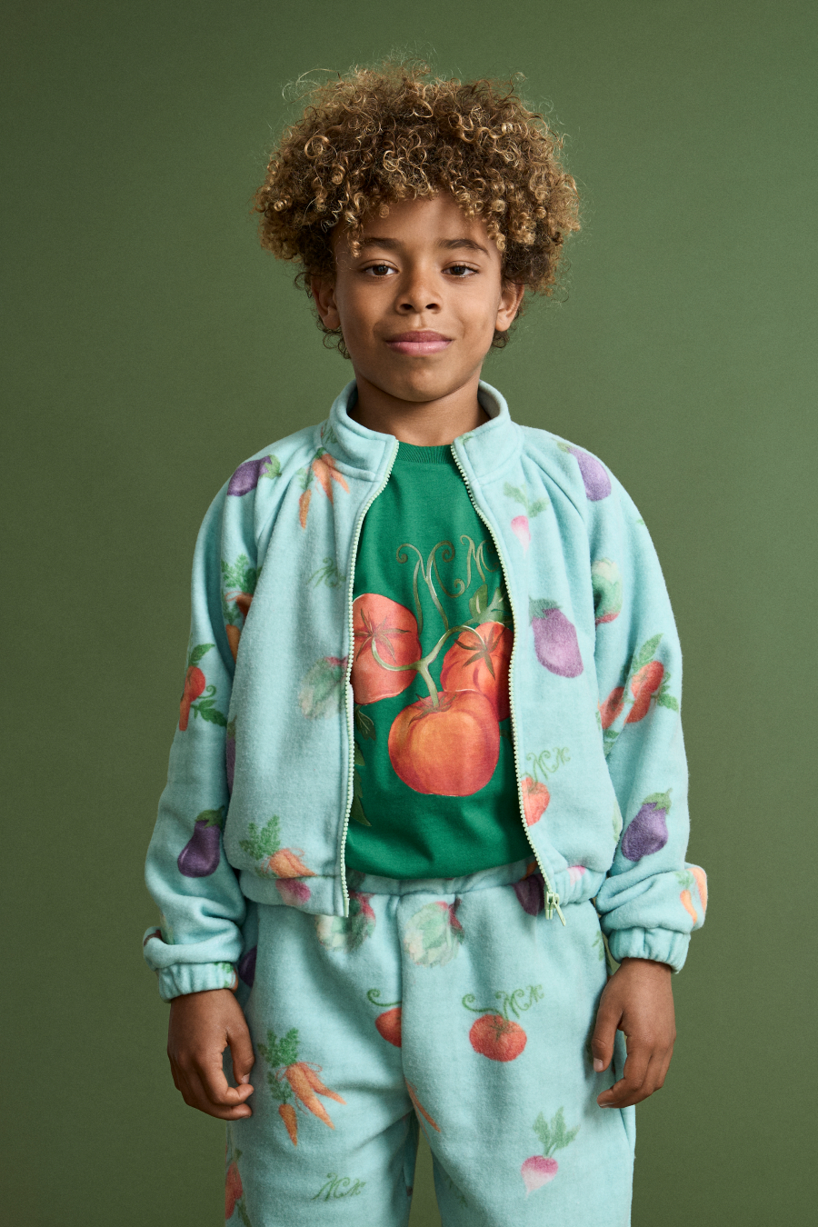 FUB KIDS PORCELAIN VELVET JACKET PINK 메종망고스탄 26AW