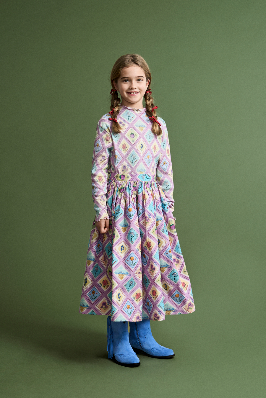 FUB KIDS PORCELAIN VELVET JACKET PINK 메종망고스탄 26AW