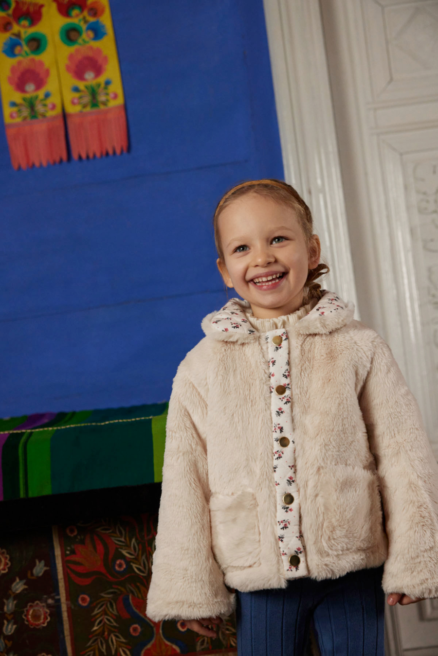 LOUISE MISHA REVERSIBLE COAT JASMINA CREAM PINK SORREL 루이스미샤 26AW