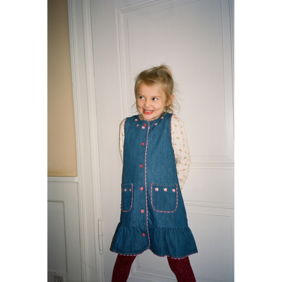 FLOESS Monique Dress Mid Blue 플로스 26AW