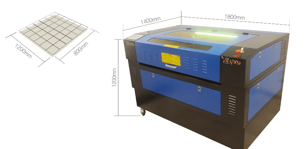 중형 레이저조각기 E1280(보급형) : 코리아트 정밀기계