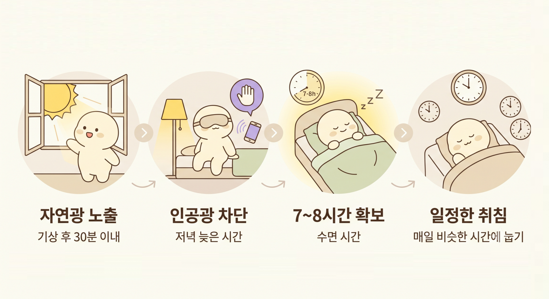 코르티솔 곡선을 되돌리는 생활 습관 @nano banana