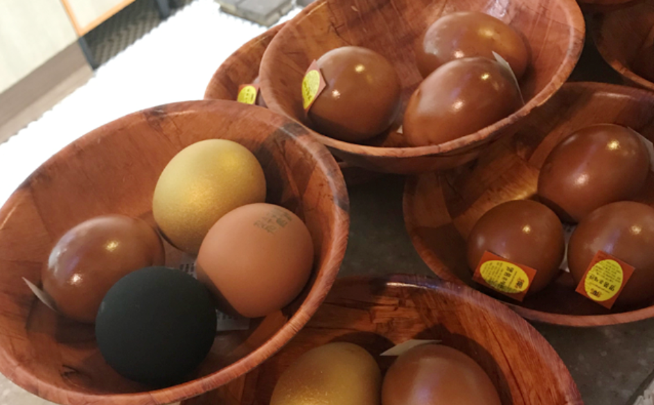roated egg in spa