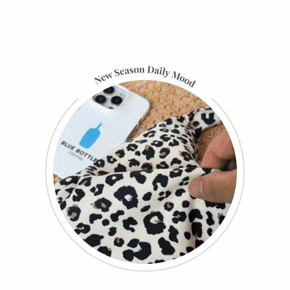 Leopard print eco bag