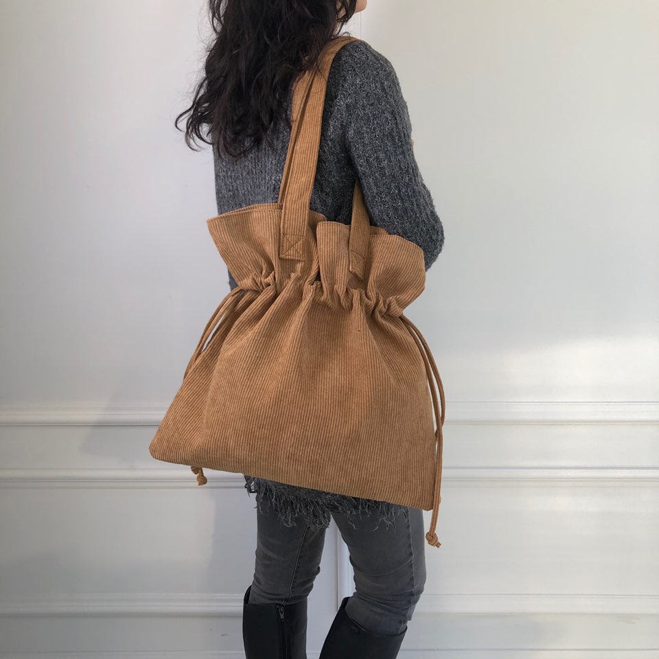 Corduroy Big Shoulder Eco Bag