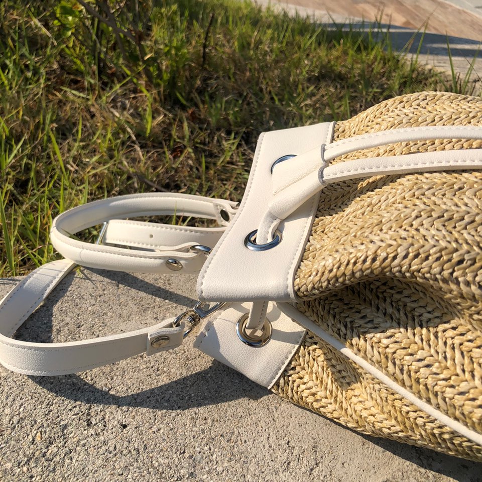 Rattan Mini 2-Way Bucket Bag