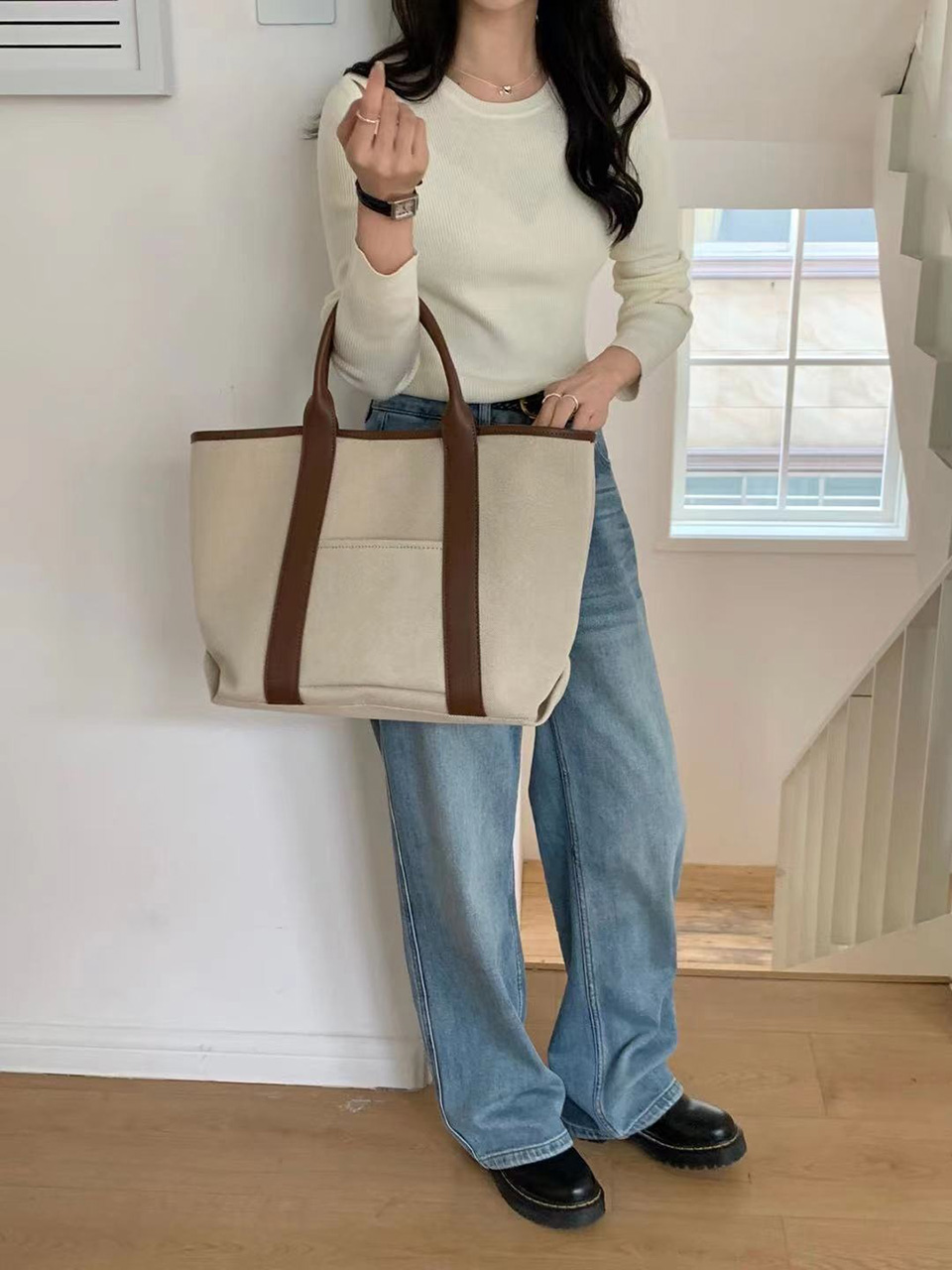 Pocket tote bag (3 colors)