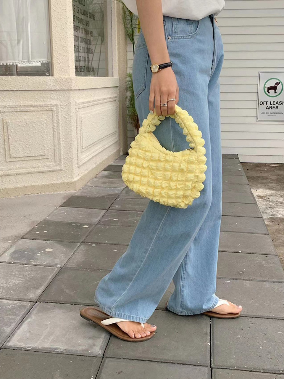 Bubble Quilted Mini Tote Bag