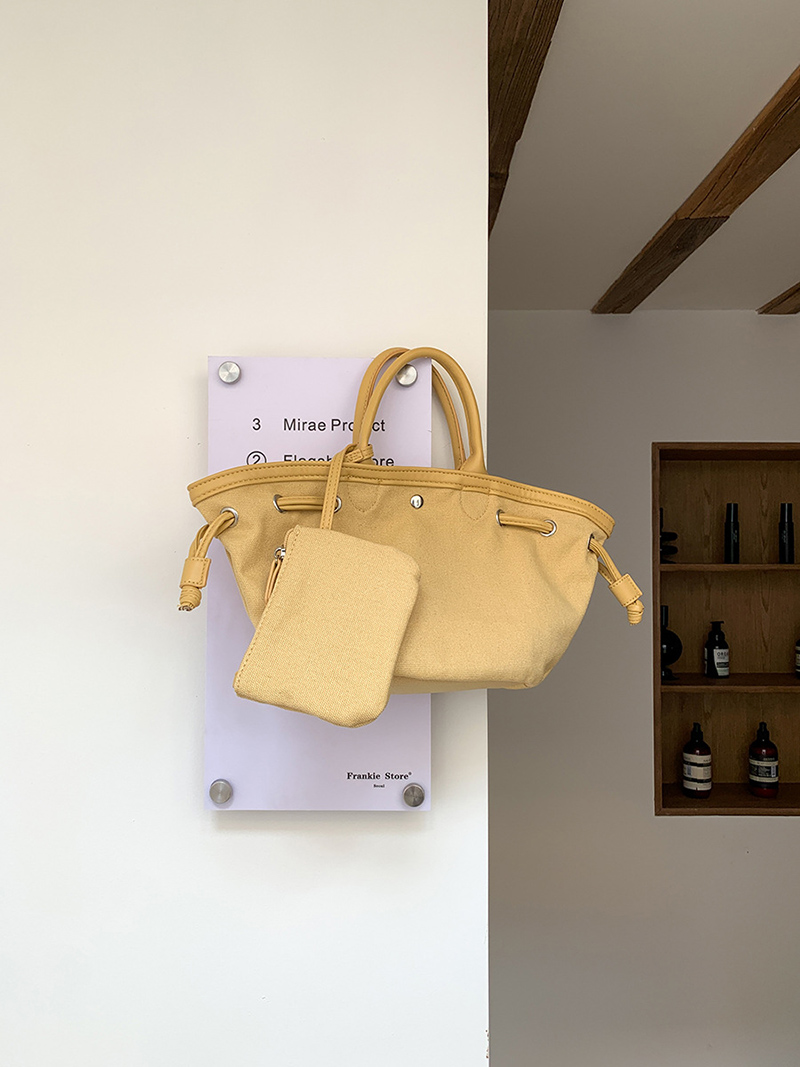 Canvas bag pouch set