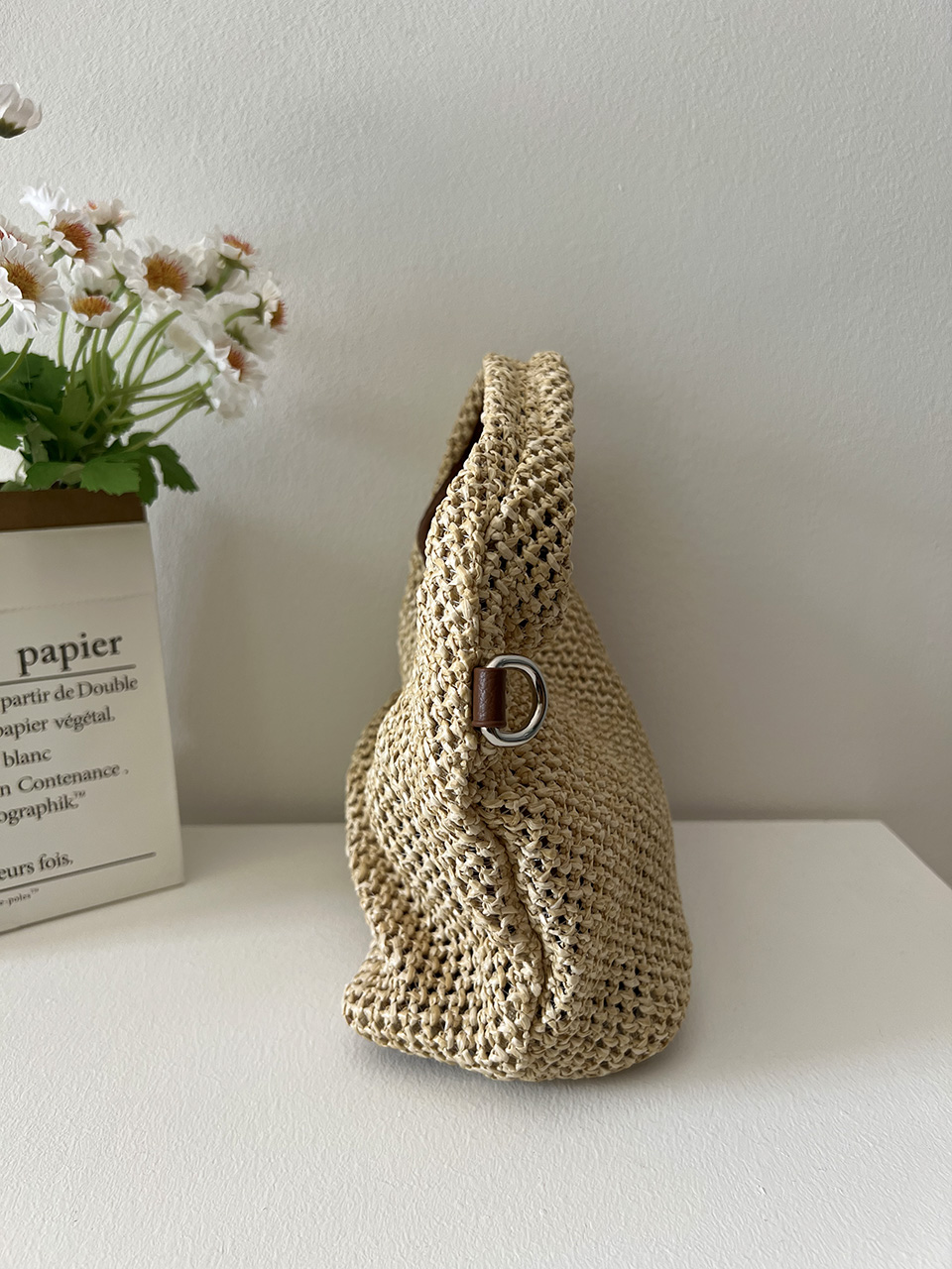 Sevier Rattan 2-Way Summer Mini Tote Bag