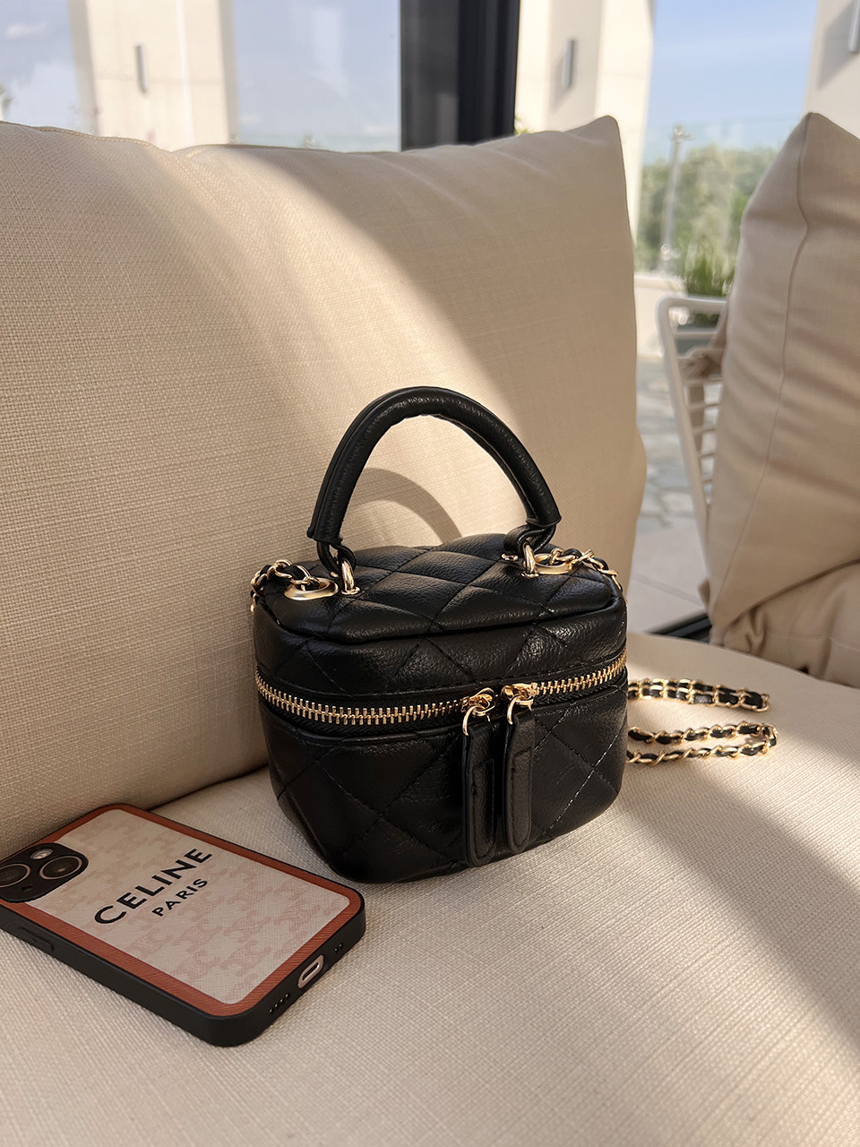 Mini Quilted Chain Crossbody Bag (4 colors)
