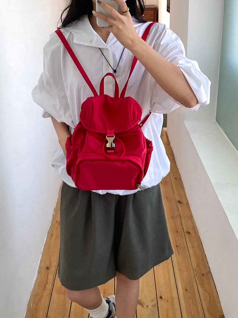 Casual nylon mini backpack