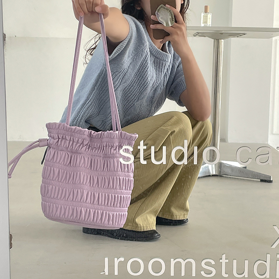 Lauren Fritz Shirring Shoulder Bag