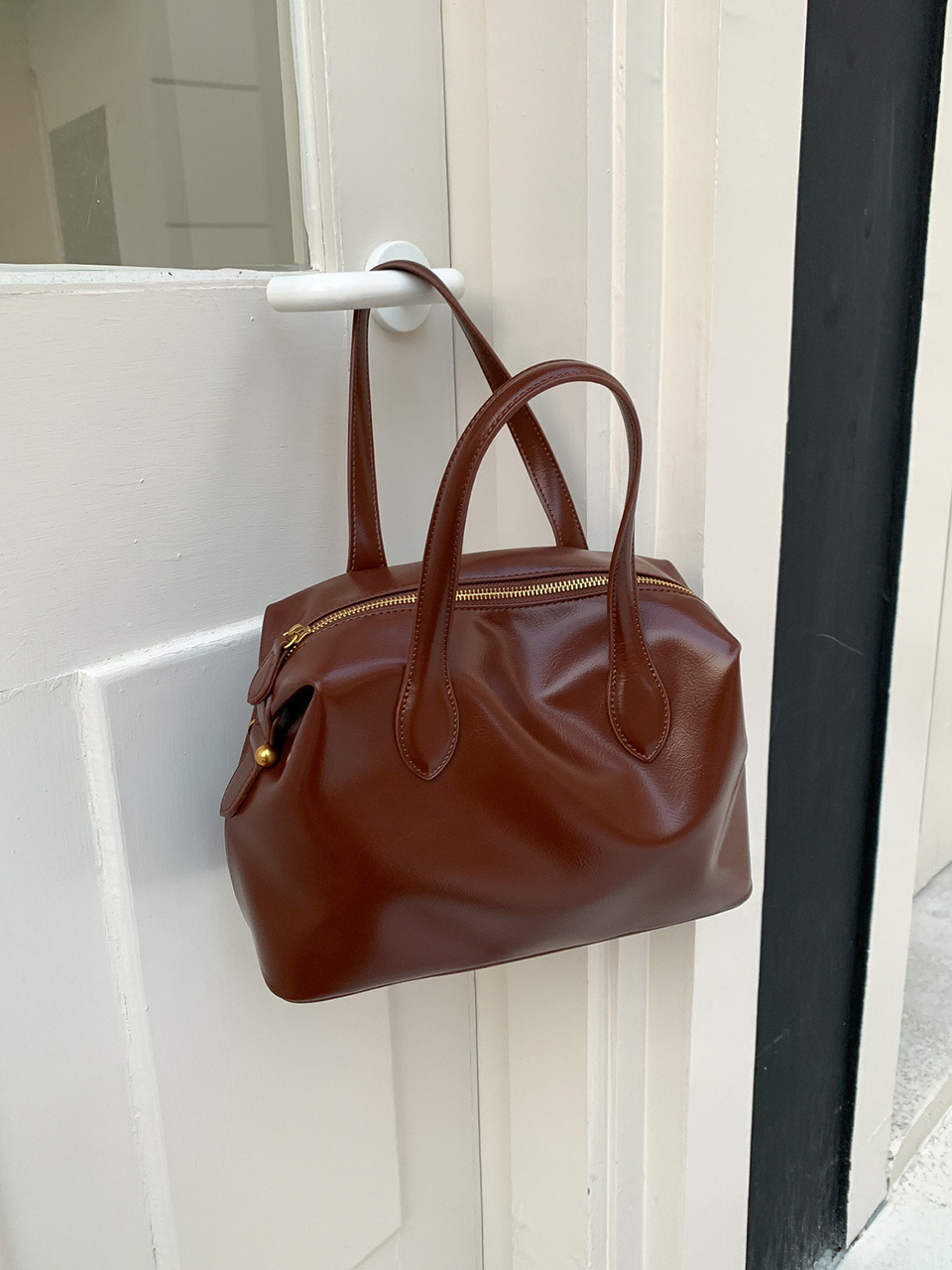 Enamel Square Tote Bag (4 colors)