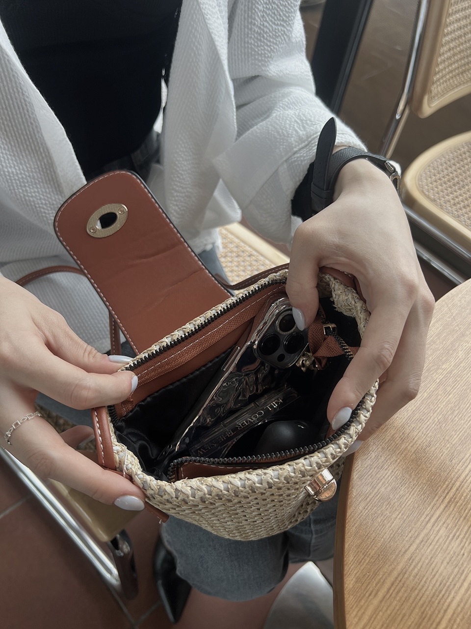 Medium Buckle Flap Mini Crossbody Bag (2 colors)