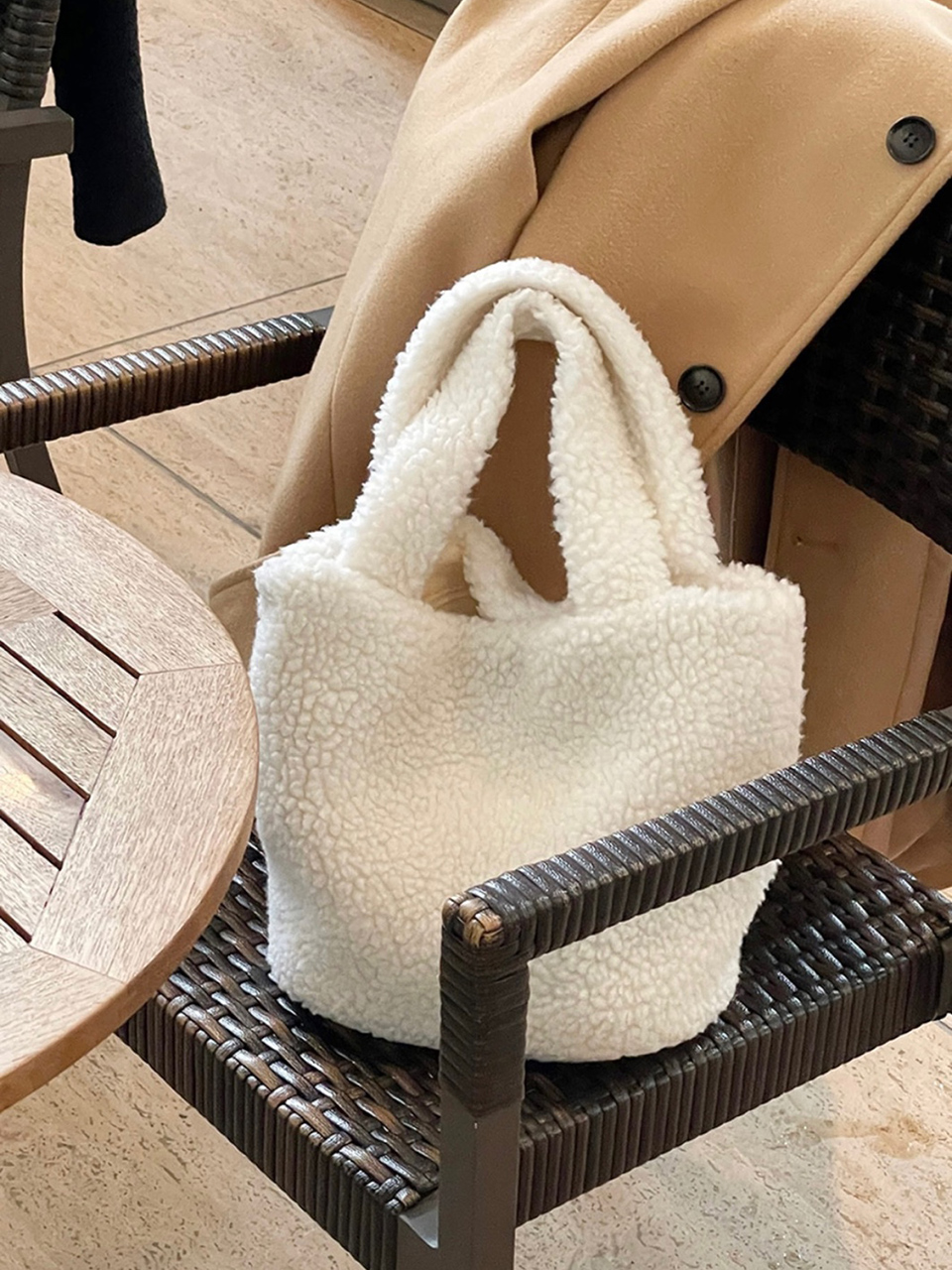Mini Boa Tote Bag (3 colors)