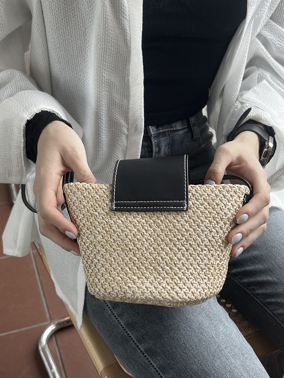 Medium Buckle Flap Mini Crossbody Bag (2 colors)