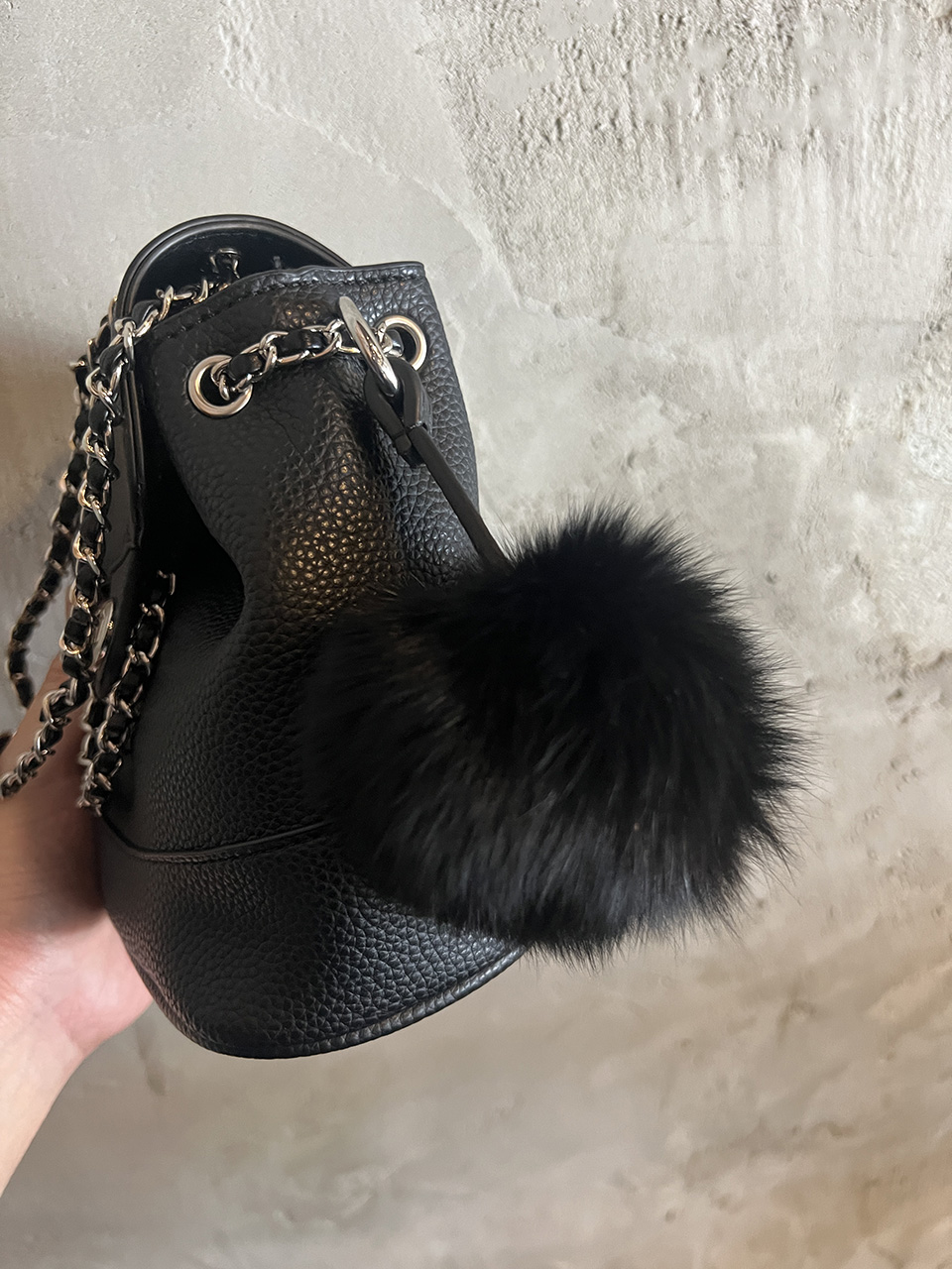 [Fur Keychain Included] Boel Mini Chain Shoulder Bag