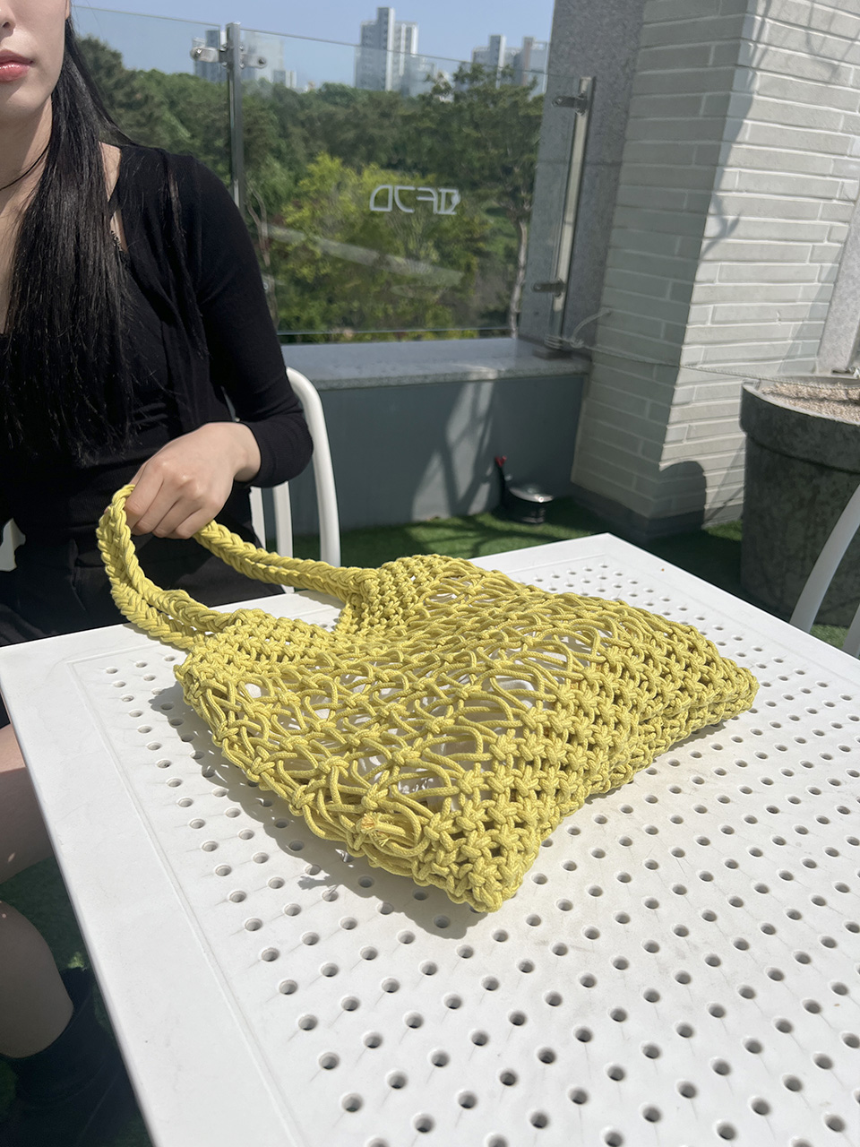 Knitted mesh shoulder bag (5 colors)