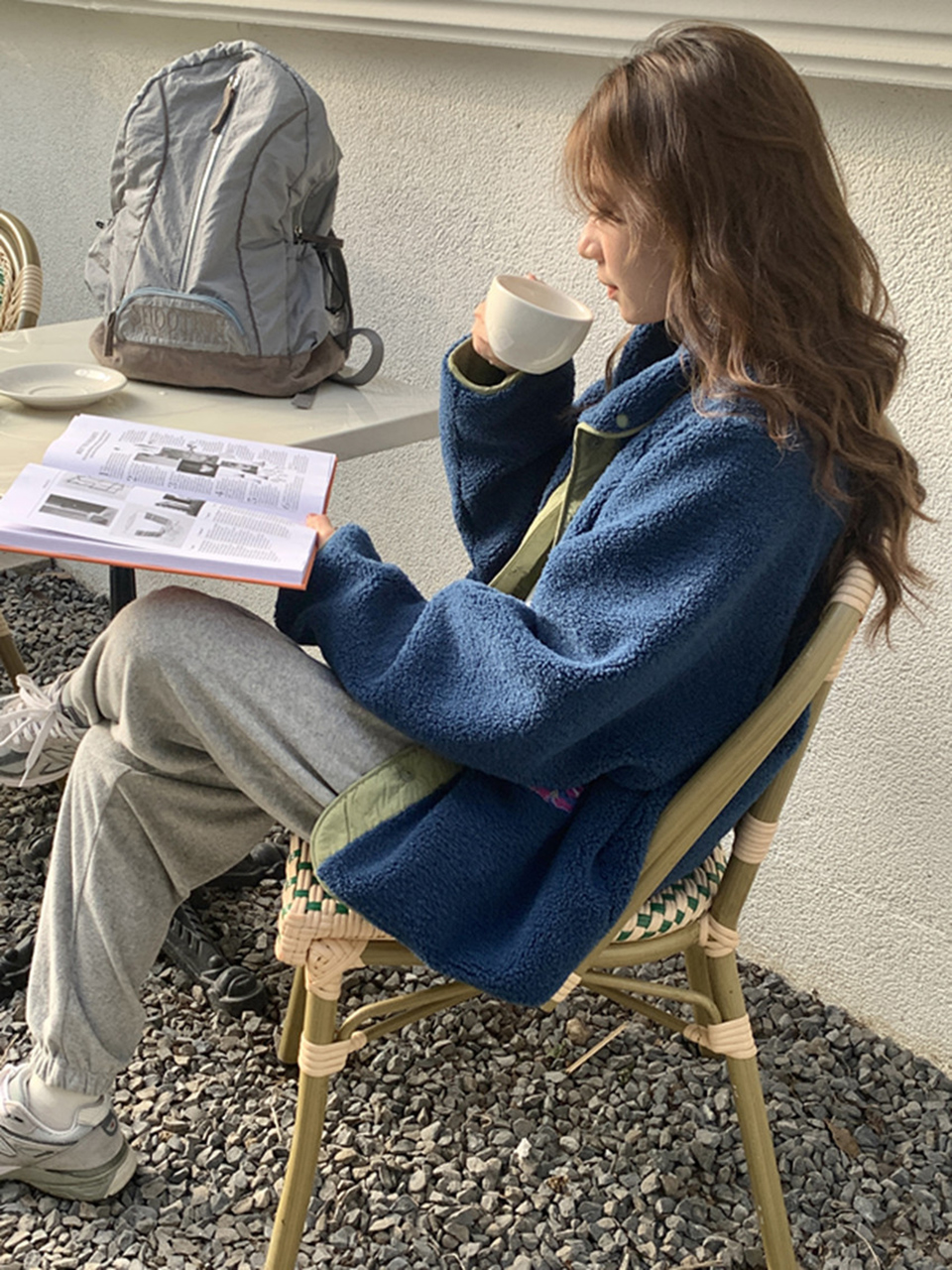 Shooting Embroidered String Pocket Nylon Backpack