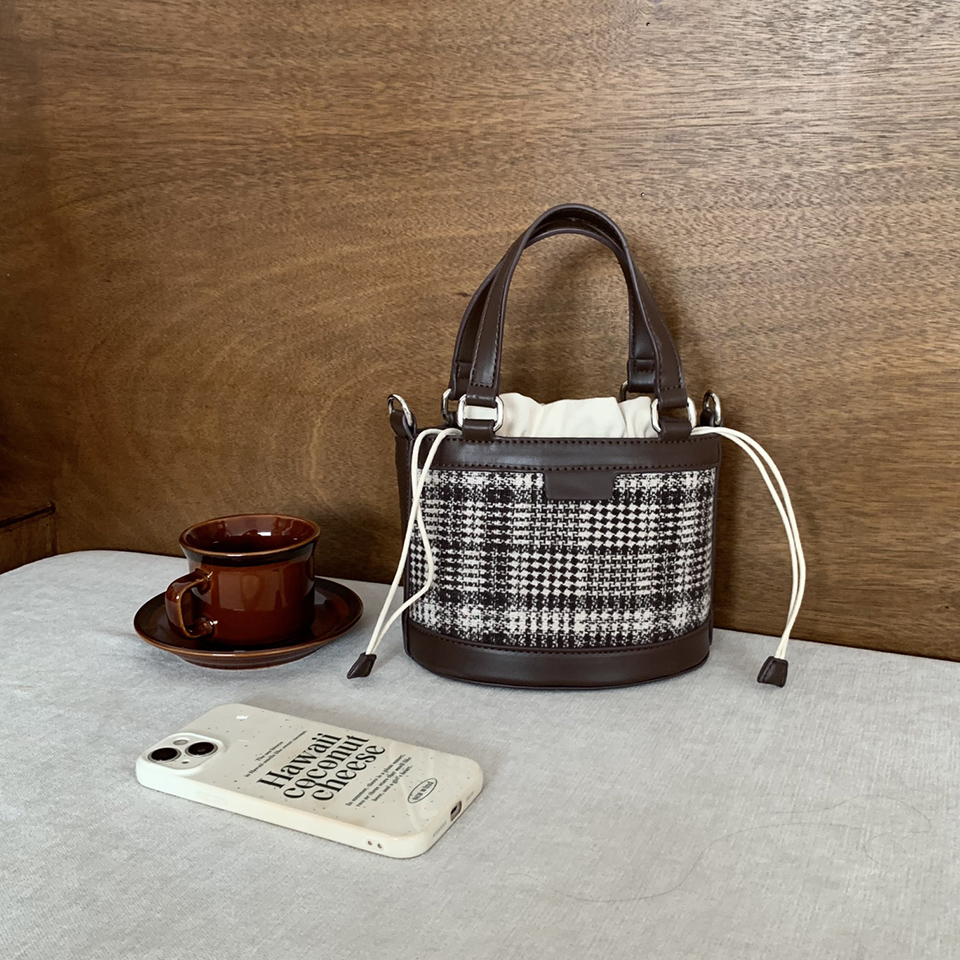 Ofen Classic Check Mini Bucket Bag