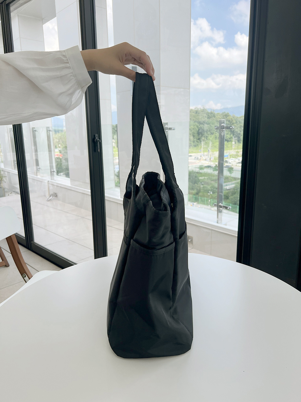[Waterproof] Zipper Big Shoulder Bag