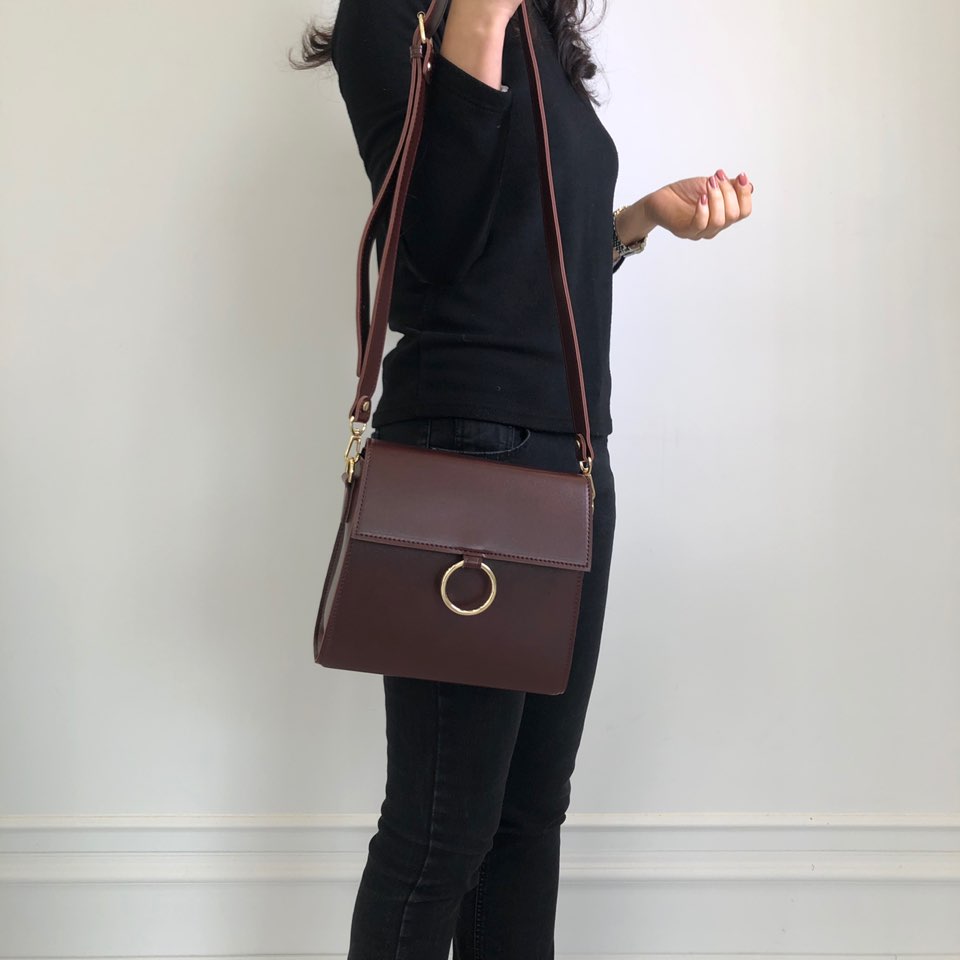 Ring Square Mini Shoulder Bag (4 colors)