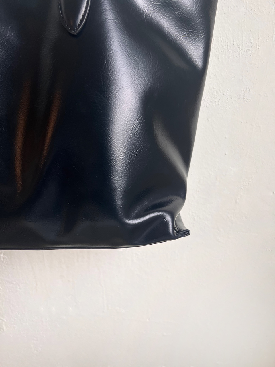 Glossy Square Big Shopper Bag (2 colors)