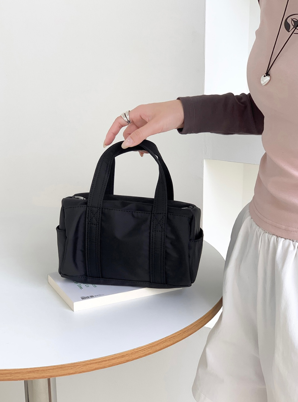 Nylon Mini Tote Bag (4 colors)