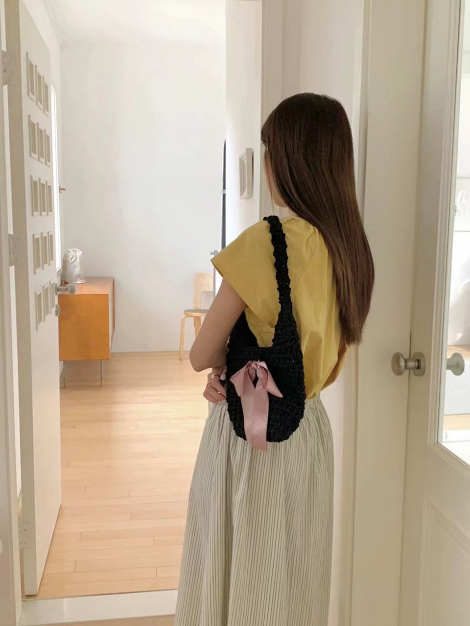 Ribbon Ballet Core Knit Tote Bag (5 colors)