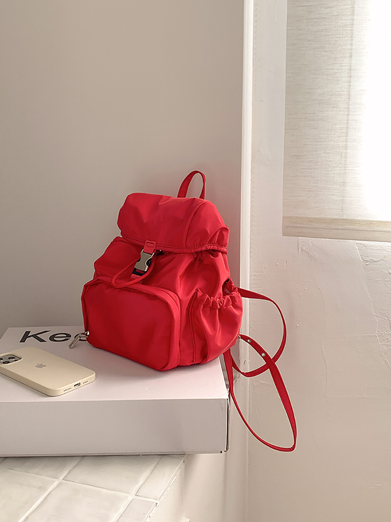 Casual nylon mini backpack