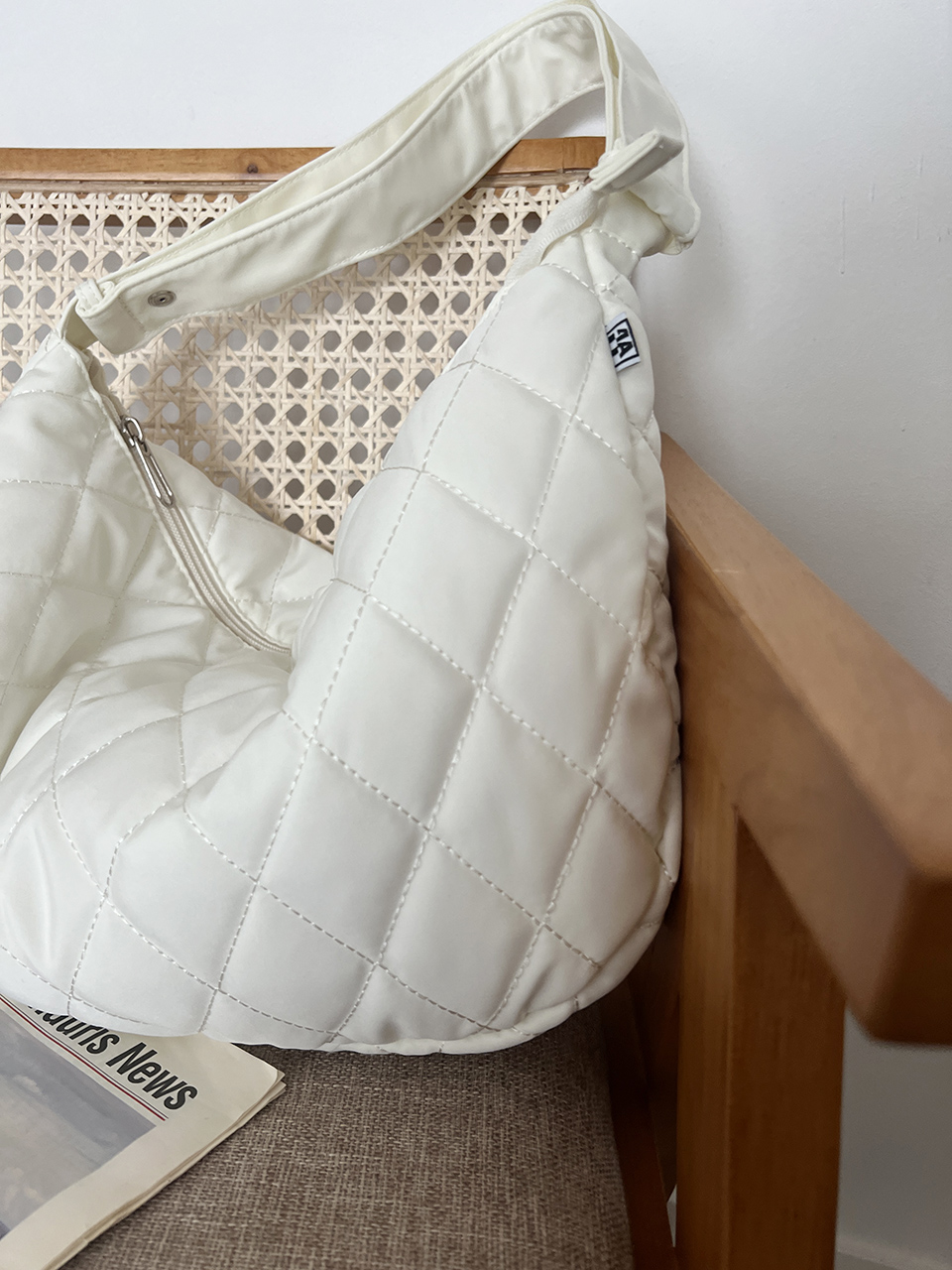 Quilted Down Shoulder Bag (4 colors)